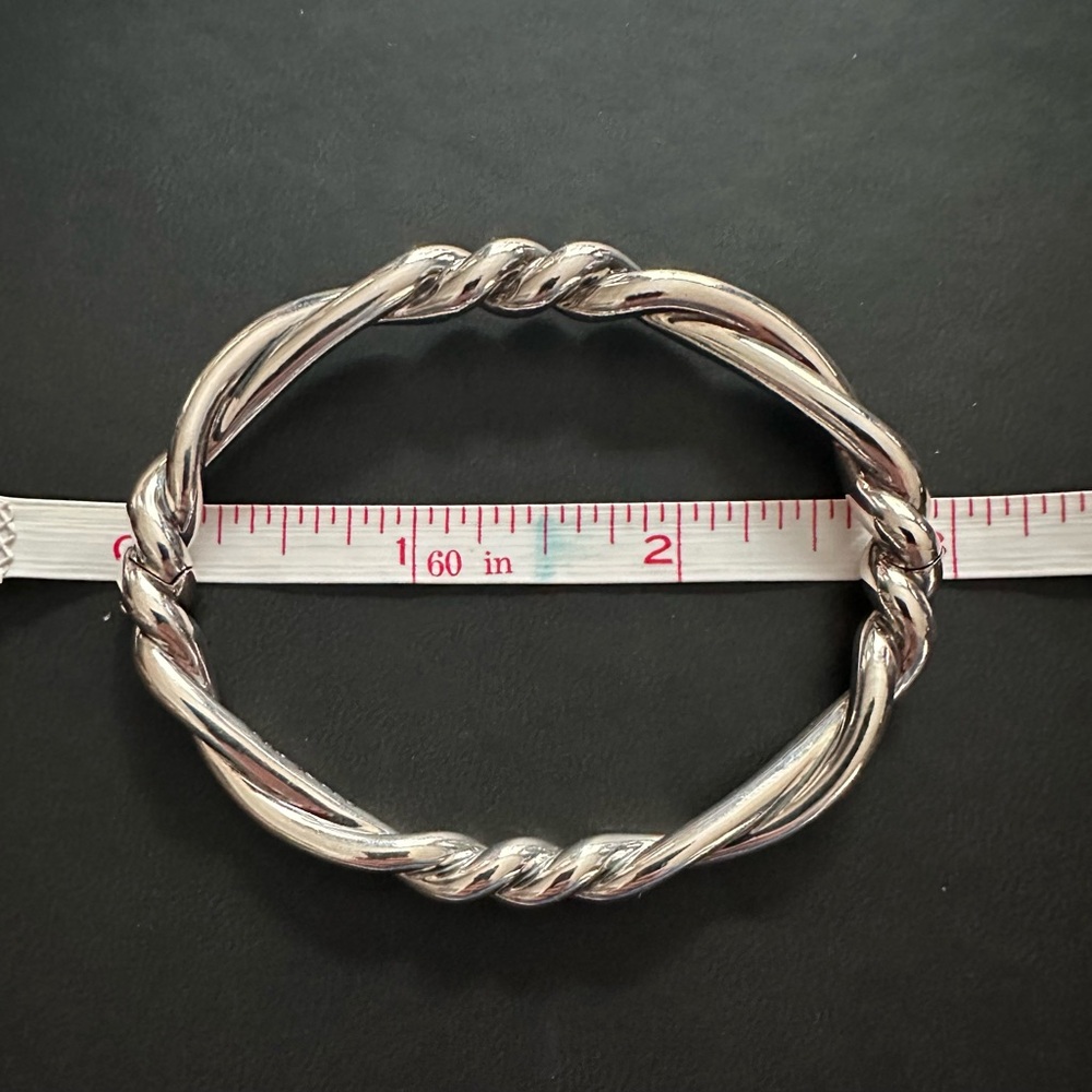 David Yurman Authentic 7mm Heavy
Continuance-Bangle Bracelet-Size Lg Oval - Picture 5 of 12